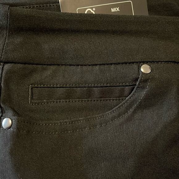 Mario Serrani Capri Pull-On Black Comfort Stretch Pants Size XL - Picture 5 of 5